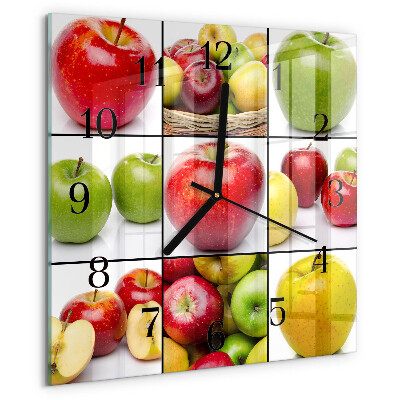 Reloj de vidrio Manzanas
