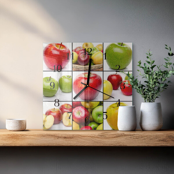 Reloj de vidrio Manzanas