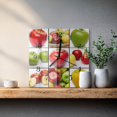 Reloj de vidrio Manzanas