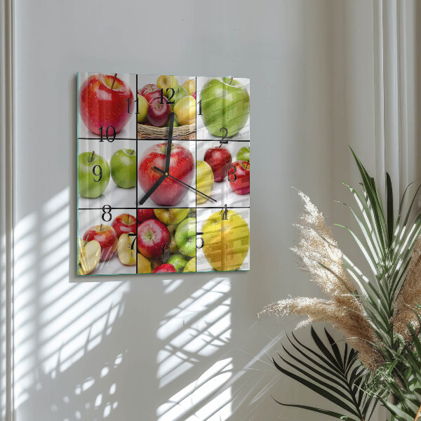 Reloj de vidrio Manzanas