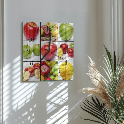 Reloj de vidrio Manzanas