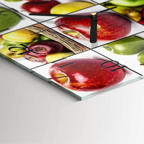 Reloj de vidrio Manzanas
