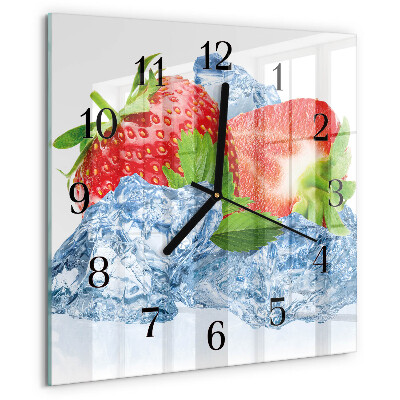 Reloj de vidrio Helado de fresa