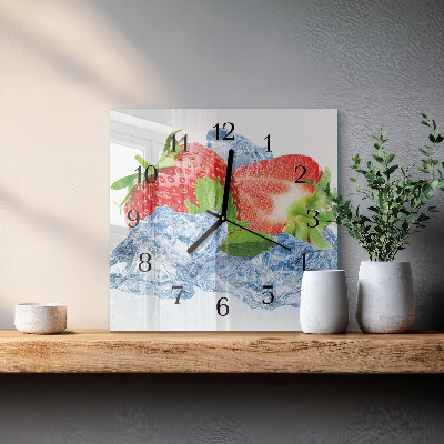 Reloj de vidrio Helado de fresa