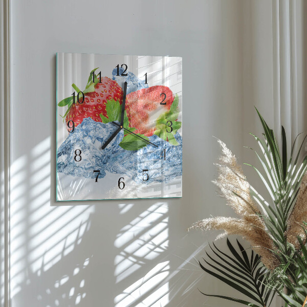 Reloj de vidrio Helado de fresa