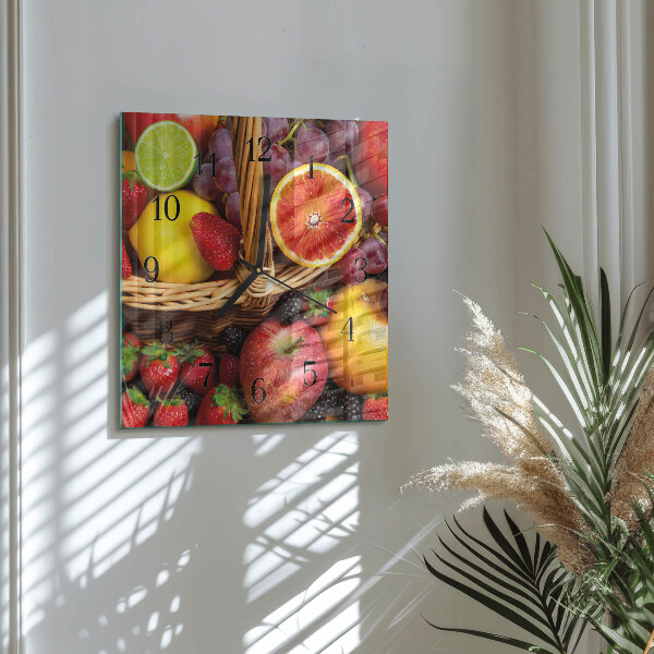 Reloj de vidrio Fruta