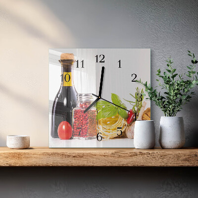 Reloj de vidrio Pastas