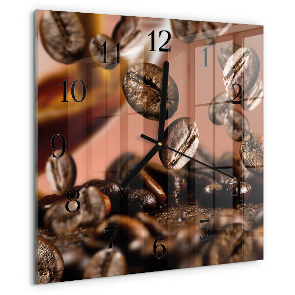 Reloj de vidrio Granos de café