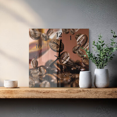 Reloj de vidrio Granos de café