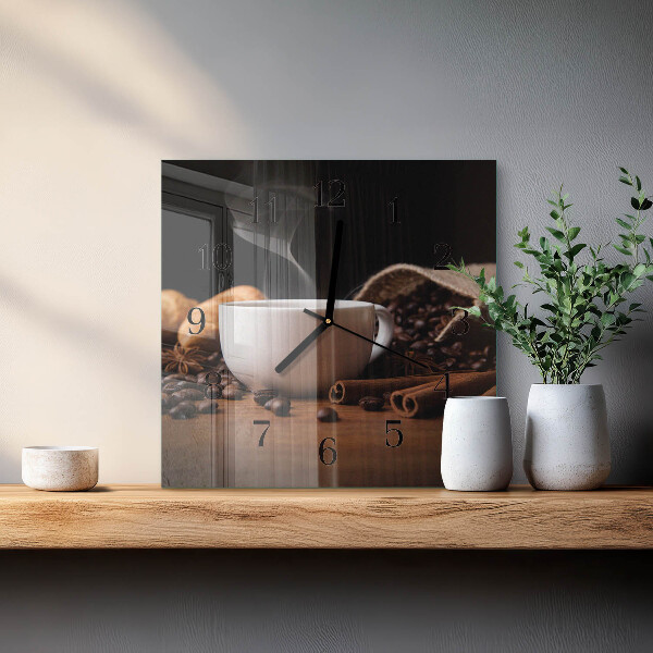 Reloj de vidrio Café