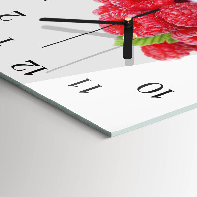 Reloj de vidrio Frambuesas