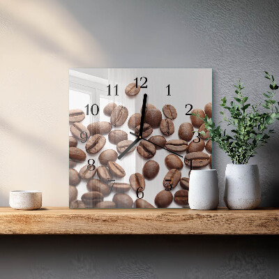 Reloj de vidrio Granos de café