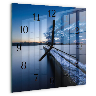 Reloj de vidrio Paisaje
