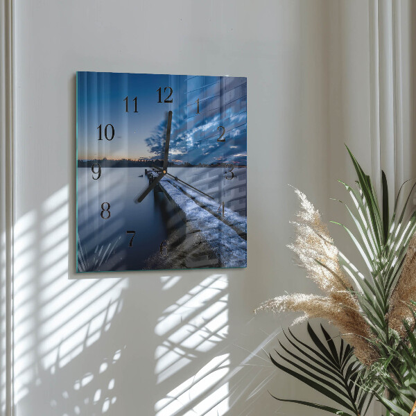 Reloj de vidrio Paisaje