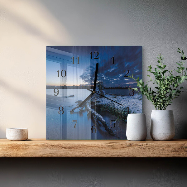 Reloj de vidrio Paisaje