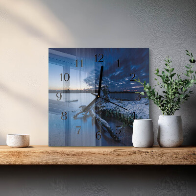 Reloj de vidrio Paisaje