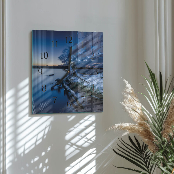 Reloj de vidrio Paisaje