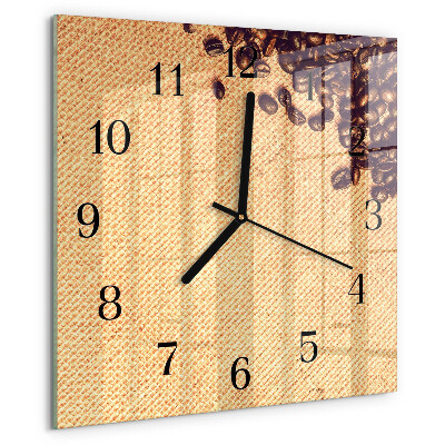 Reloj de vidrio Granos de café