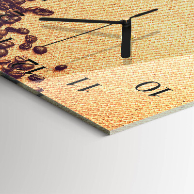 Reloj de vidrio Granos de café