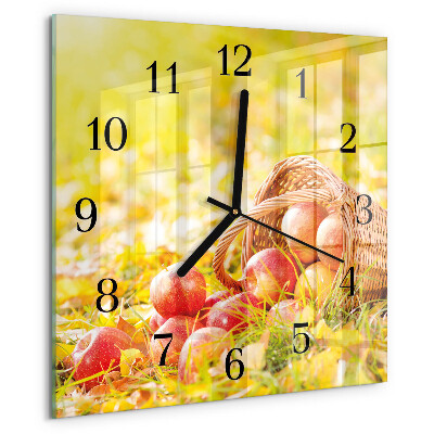 Reloj de vidrio Manzanas