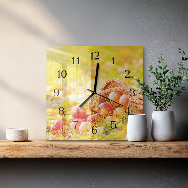 Reloj de vidrio Manzanas