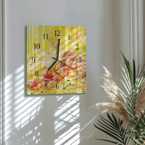 Reloj de vidrio Manzanas