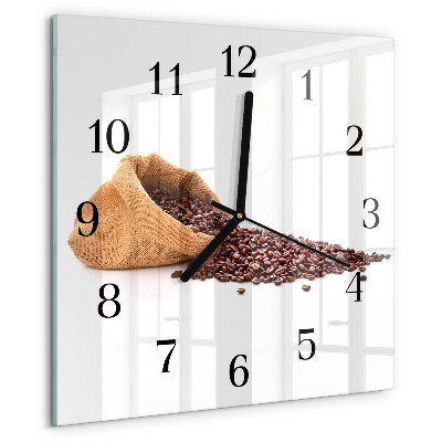 Reloj de vidrio Granos de café
