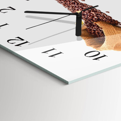Reloj de vidrio Granos de café