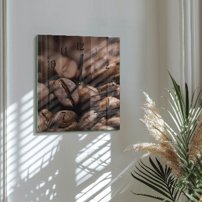 Reloj de vidrio Granos de café