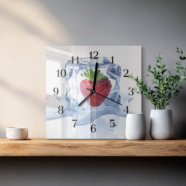 Reloj de vidrio Helado de fresa
