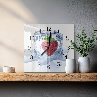 Reloj de vidrio Helado de fresa