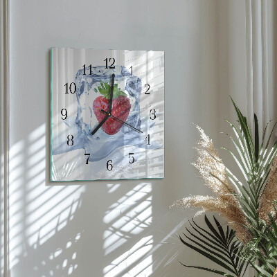 Reloj de vidrio Helado de fresa
