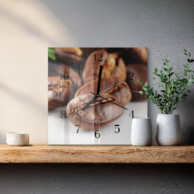 Reloj de vidrio Granos de café