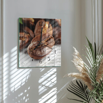 Reloj de vidrio Granos de café