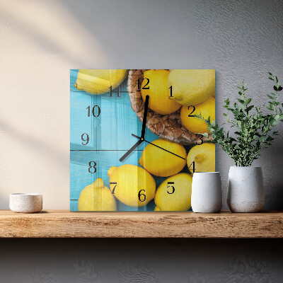 Reloj de vidrio Limones