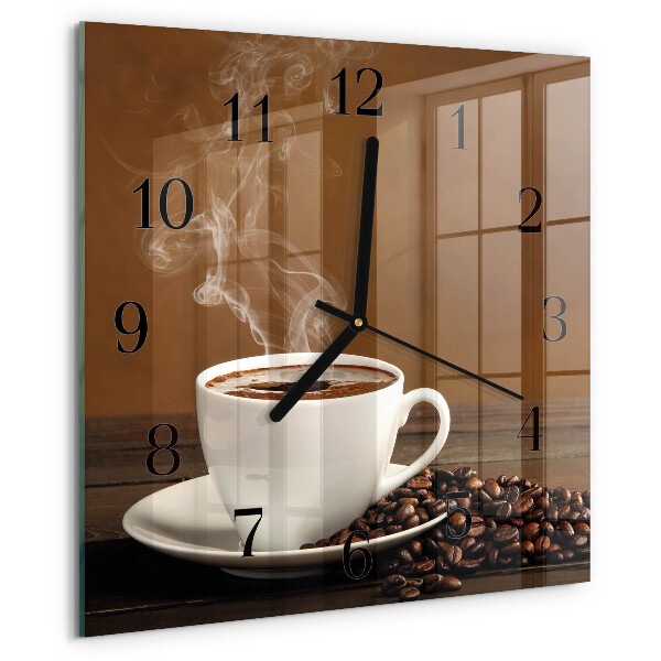 Reloj de vidrio Café