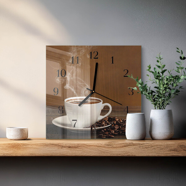 Reloj de vidrio Café