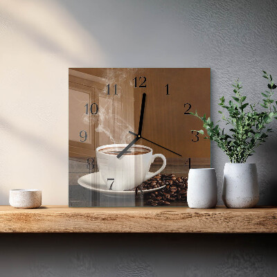Reloj de vidrio Café