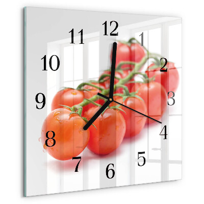 Reloj de vidrio Tomates