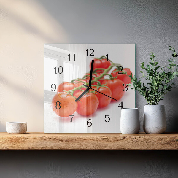 Reloj de vidrio Tomates