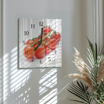 Reloj de vidrio Tomates