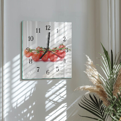 Reloj de vidrio Tomates