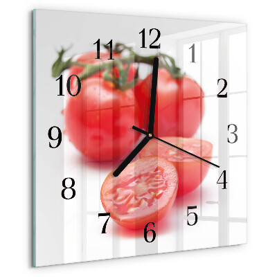 Reloj de vidrio Tomates