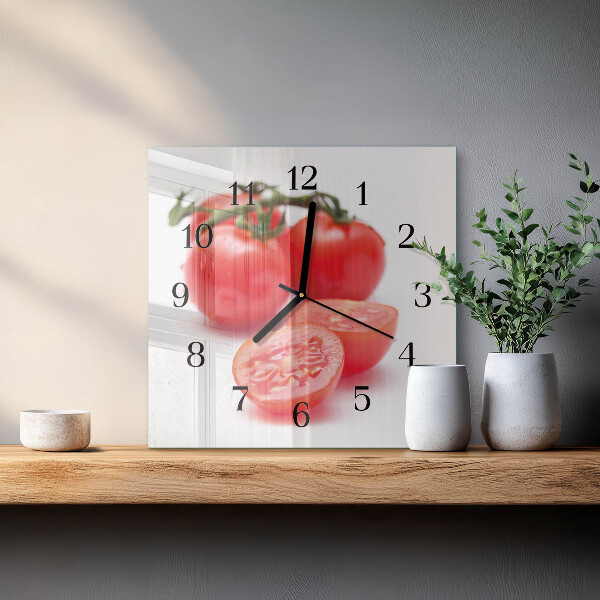 Reloj de vidrio Tomates