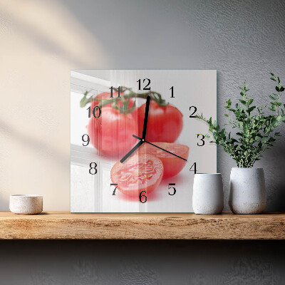 Reloj de vidrio Tomates