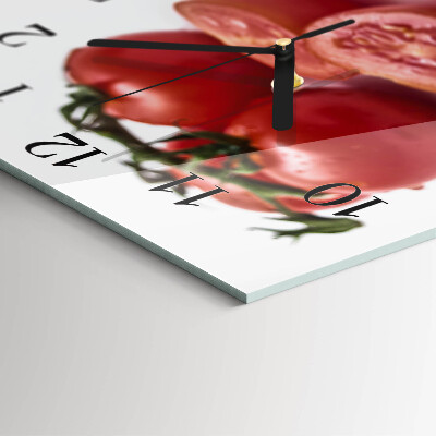 Reloj de vidrio Tomates