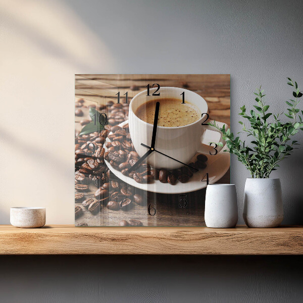 Reloj de vidrio Café