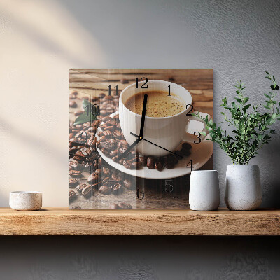 Reloj de vidrio Café