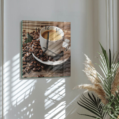 Reloj de vidrio Café