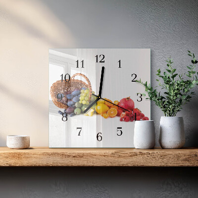 Reloj de vidrio Fruta